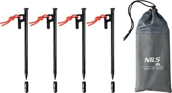 Set kunjash tualdi Nils, 4 copë, 20 cm, metalik