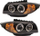 Fenerë të përparmë BMW Series 1 E81 E82 E87 E88, halogjen H7, LED angel eyes, të zinj