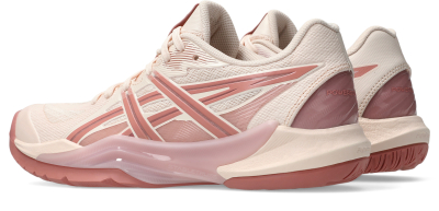 Këpucët Asics Powerbreak FF për hendboll, për femra, madhësia 40.5, Pearl Pink/Morganite