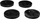 Posqeva mermeri Secret de Gourmet Marble Black, 10 cm, set 4 copë, të zeza