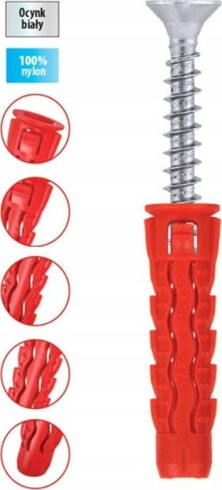 Dowell universal zgjerues Wkręt-Met SFXP 10x70, plastik, gri