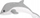 Lodër pelushi delfin, 30 cm, gri
