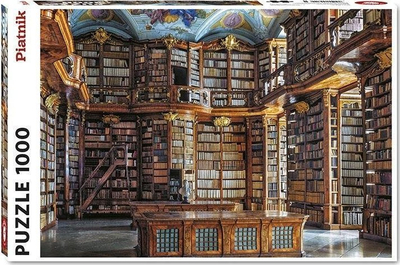 Puzzle “Library Monastery St-Florian”, 1000 copa, me ngjyra