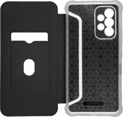 Këllëf portofol Piano Book për Samsung Galaxy A15 LTE, PU, me mbajtëse karte, i zi