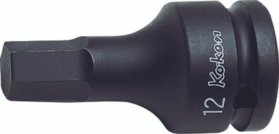 Çelës bit hex KO-KEN 14012M.60-7, 7mm, 1/2", 60mm, i zi