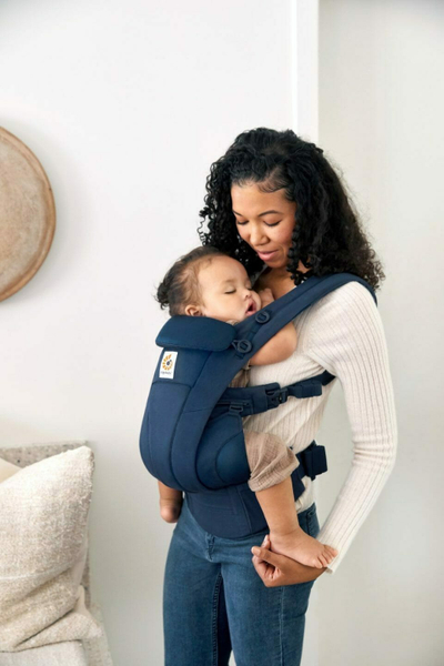 Nositëse bebe Ergobaby Omni Dream, ergonomike, pambuk SoftTouch, blu e errët