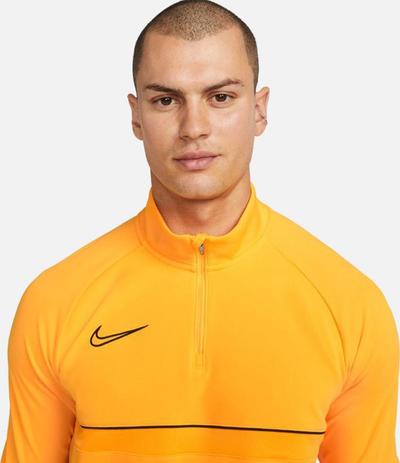 Bluza sportive Nike Dri-FIT Academy CW6110 845 për burra, me 1/2 zinxhir, portokalli