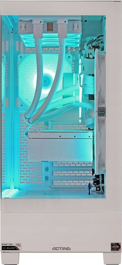 Kompjuter gaming Actina View 7800X3D, Ryzen 7, 32GB RAM, RTX 4090, 1TB SSD, i bardhë