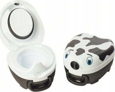 Qafkë udhetimi My Carry Potty Travel Potty, portative, e zezë me të bardhë
