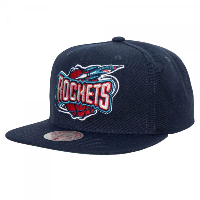 Kapele bejsbolli Mitchell & Ness NBA Houston Rockets Team Ground 2.0 Snapback, e rregullueshme, blu e errët