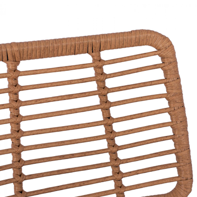 Tavolinë alumini + polywood, 45×45×45.5 cm (HM5403.01), bezhë
