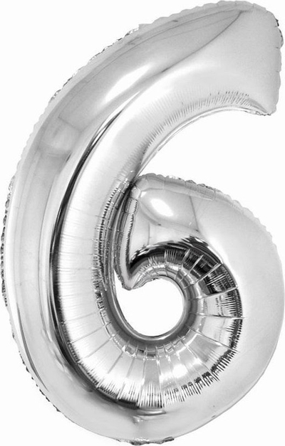 Balon letre GoDan Smart, numër, 76cm, ngjyrë argjendi