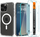 Set mbrojtës Spigen Ultra Hybrid MagSafe, për iPhone 16 Pro Max, me xham mbrojtës, i bardhë