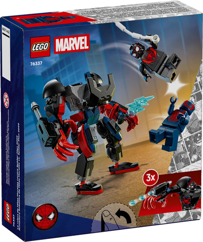 Set ndërtimi LEGO Marvel 76337 Miles Morales Mech Vs Spider-Man, 6 vjeç+, shumëngjyrësh