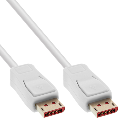 Kabllo DisplayPort InLine, 1.5m, 8K, i bardhë
