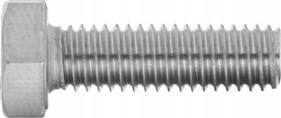 Vidë gjashtëkëndore DIN933 A2, M8 x 30mm, set 4 copë, metalike
