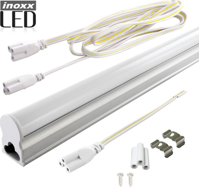 Lampë lineare LED Inoxx T5, 90cm, 14W 3000K, e bardhë