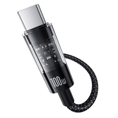Kабел за полнење Baseus Gem USB во USB C, 100W, 2 m, црн