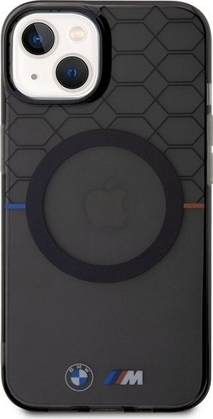 Koverte BMW M Pattern MagSafe për Apple iPhone 13, gri e tejdukshme