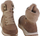 Çizme dimërore Rieker Evolution W0670-20, eco-leather, taban gome, kafe bezhë