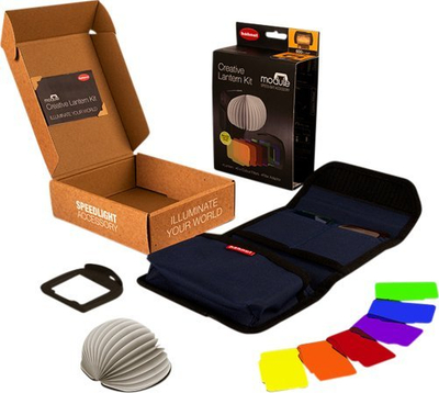 Kit ndriçimi Hahnel Module Creative Lantern, me filtra ngjyrash, për difuzer lanterne