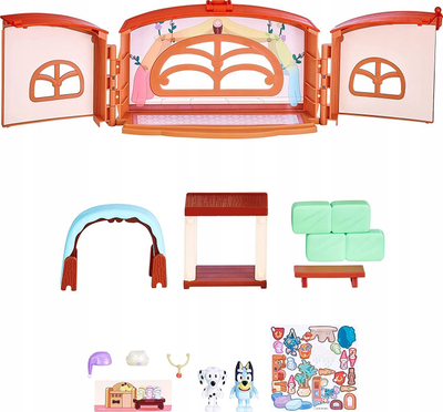 Set loje Bluey School Friends Calypso's School, figura 7.5cm, për kalamaj 3+