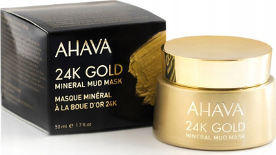 Maskë fytyre 24K Gold Mineral Mud, pastruese, për shkëlqim, e artë