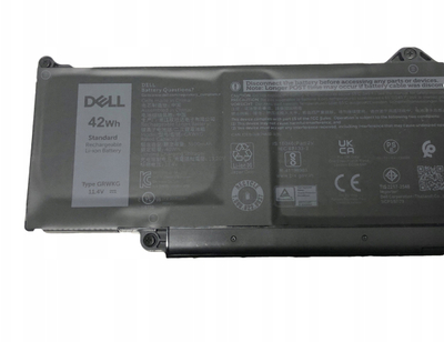 Bateri laptopi Dell 42Wh, 3 qeliza, e zezë