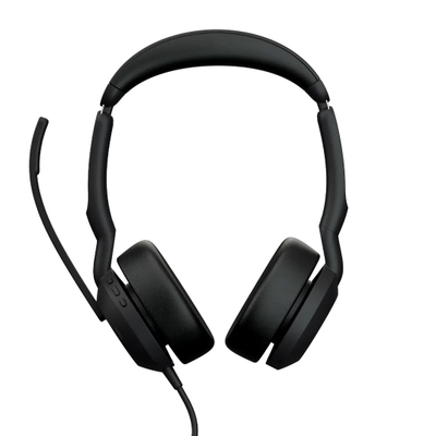 Слушалки со микрофон Jabra Evolve2 50, со кабел, USB Type C USB Type A Bluetooth, црни