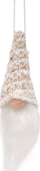 Varëse zbukuruese Home Styling Collection Santa Claus, 11cm, me shkëlqim, e bardhë