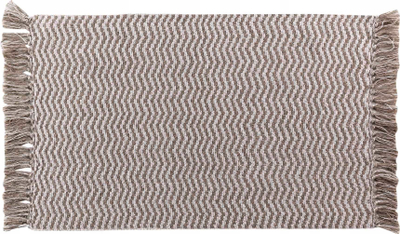 Tapet Douceur d'intérieur Cotton Braided Rug, 50x80cm, me pupla dekorative, beige