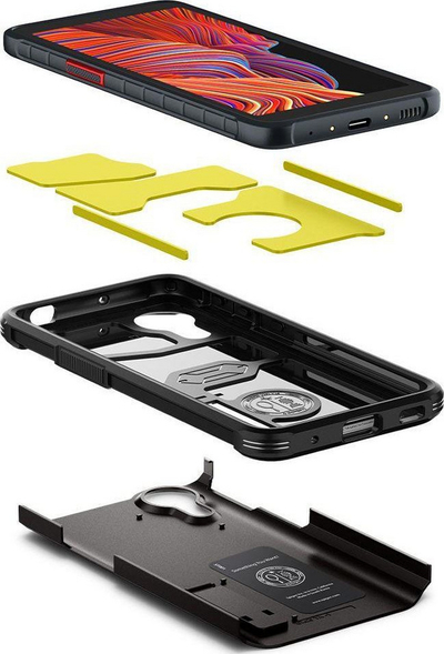 Mbrojtëse për telefon SPIGEN TOUGH ARMOR, GALAXY XCOVER 5, e zezë