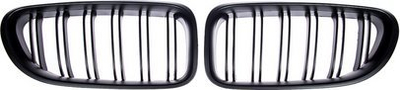 Grillë parakolpi BMW Series 6 F12 F13 F06, Dual Line, set, e zezë mat