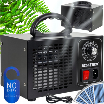 Генератор на озон Bigstren 25076, 150W, 4 керамички плочи, сив