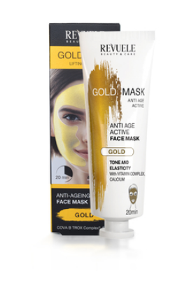 Maskë e artë për fytyrë Revuele Gold Mask Lifting Anti-Age Active, 80 ml