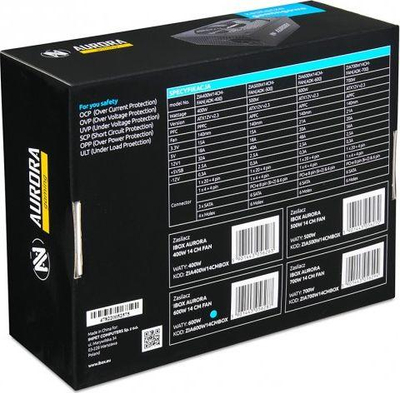 Burim energjie iBOX Aurora ZIA500W14CMBOX ATX, 500W