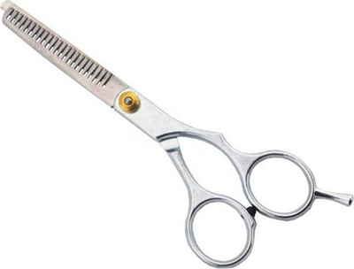 Gërshërë flokësh 3 Hairdressing Thinning, profesionale, 6", metalike argjendi