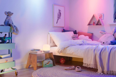 Lampë dyshemeje WiZ LED Floor Lamp Pole, Tunable White and Colour, smart, e zezë