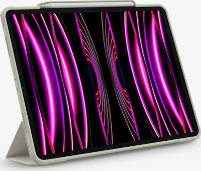 Mbështjellës tablet Spigen Air Skin Pro, për iPad Pro 12.9" 2021 2022, me stand, gri