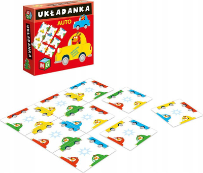 Сложувалка автомобилска Car Puzzle, 9 делови, шарена