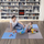 Подлога за вежбање One Fitness puzzle, 9 парчиња, сина/сива
