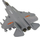 Lodër avion luftarak Leantoys Fighter Plane, shkallë 1:72, me fërkim, gri e errët