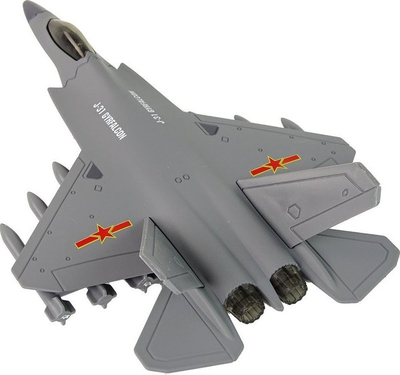 Lodër avion luftarak Leantoys Fighter Plane, shkallë 1:72, me fërkim, gri e errët