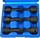 Set kokëça goditëse TORX GEKO, 6 pjesë, M14 M16 M18