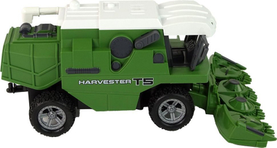 Lodër kombajnë me telekomandë Leantoys R/C Harvester, 29cm, e gjelbër