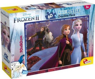 Lojë Puzzle e dyanshme Ice land Lisciani Supermaxi 60 Frozen II