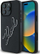 Mbrojtëse telefoni Karl Lagerfeld 3D Rubber Bicolor Signature, për iPhone 16 Pro Max 6.9", TPU dhe PC, e zezë