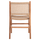 Karrige ngrënieje Nesha druri teak & litar 50×62×85 cm (HM9386.01)