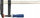 Kapëse marangozësh Artpol F Clamp 300x120 mm, me vidhë, blu