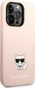 Mbrojtëse telefoni Karl Lagerfeld KLHCP14XSLCTPI, për iPhone 14 Pro Max, silikon, rozë e çelët